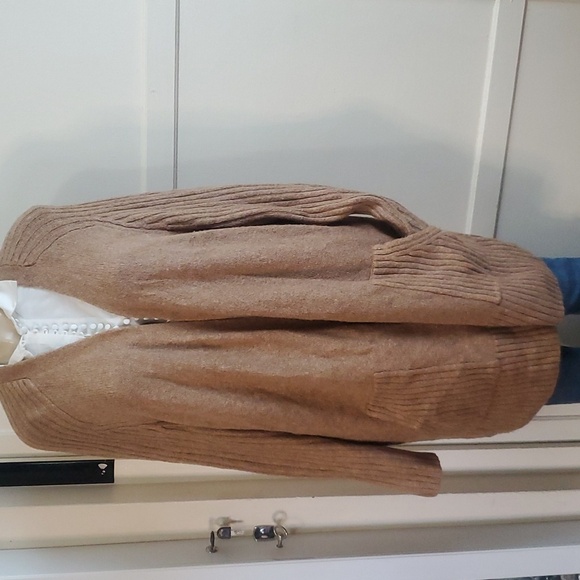 Christian Siriano open front long line soft knot cardigan seeater size 1X - Picture 1 of 9